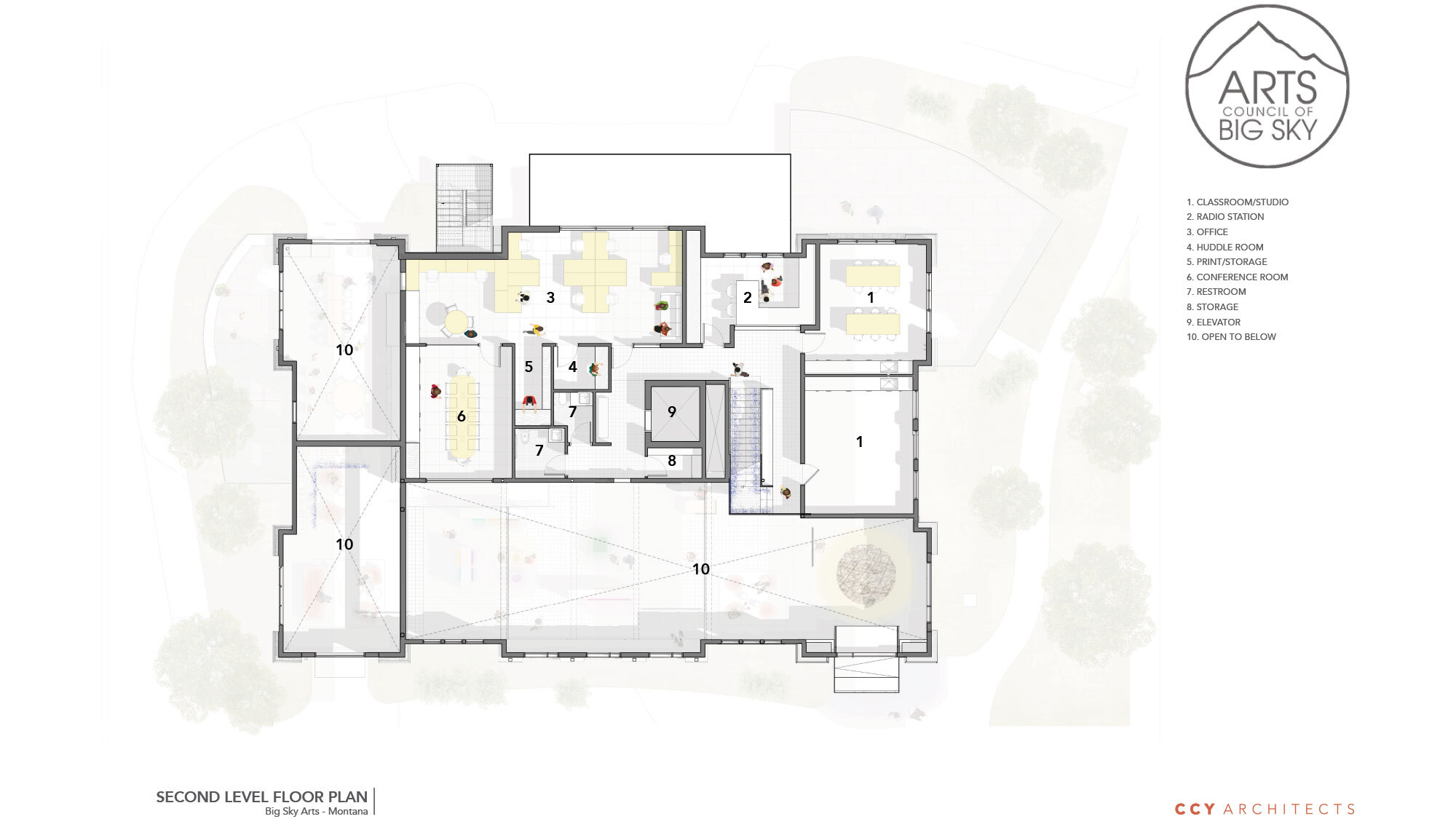 Big Sky Center For The Arts Flor Plan 2 Level 9 25 26