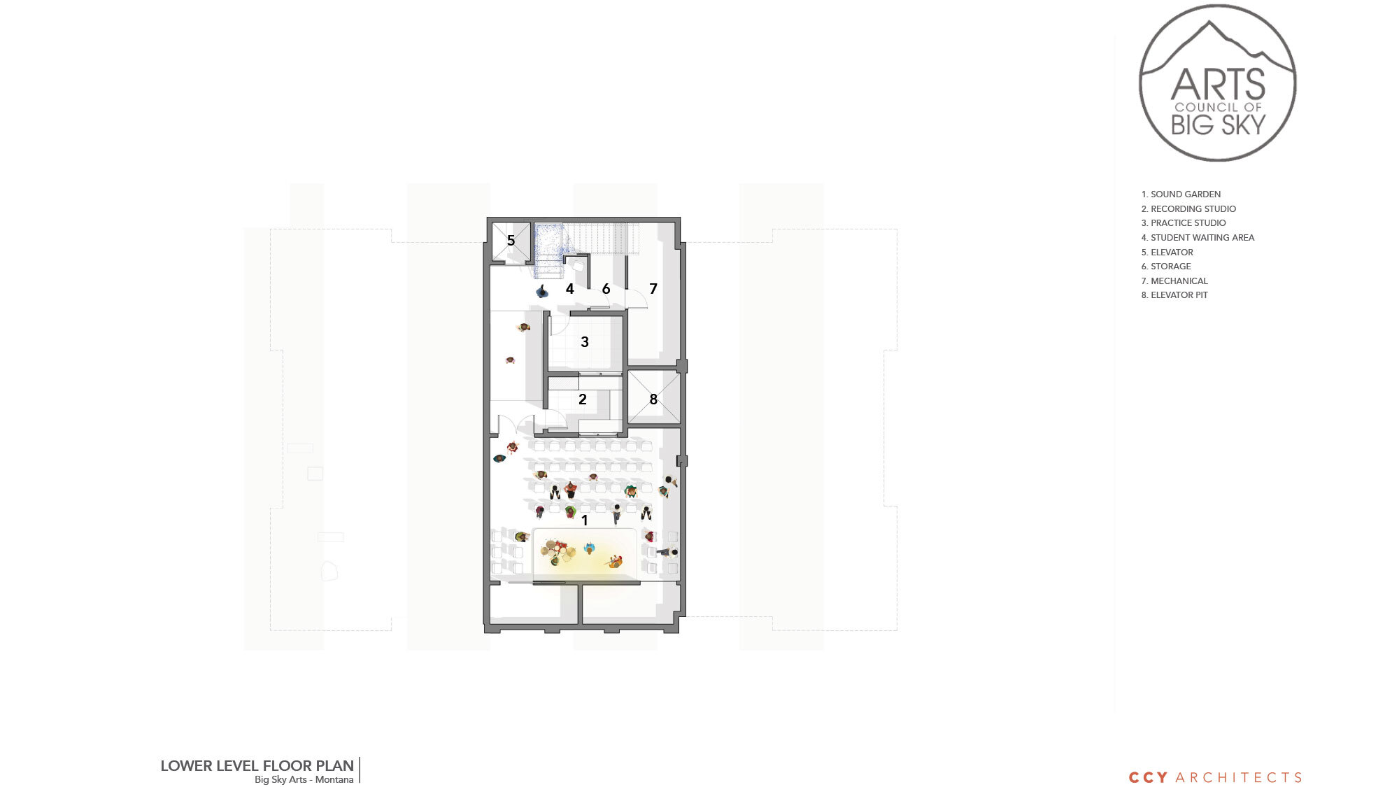 Big Sky Center For The Arts Flor Plan Lower Level 9 25 26