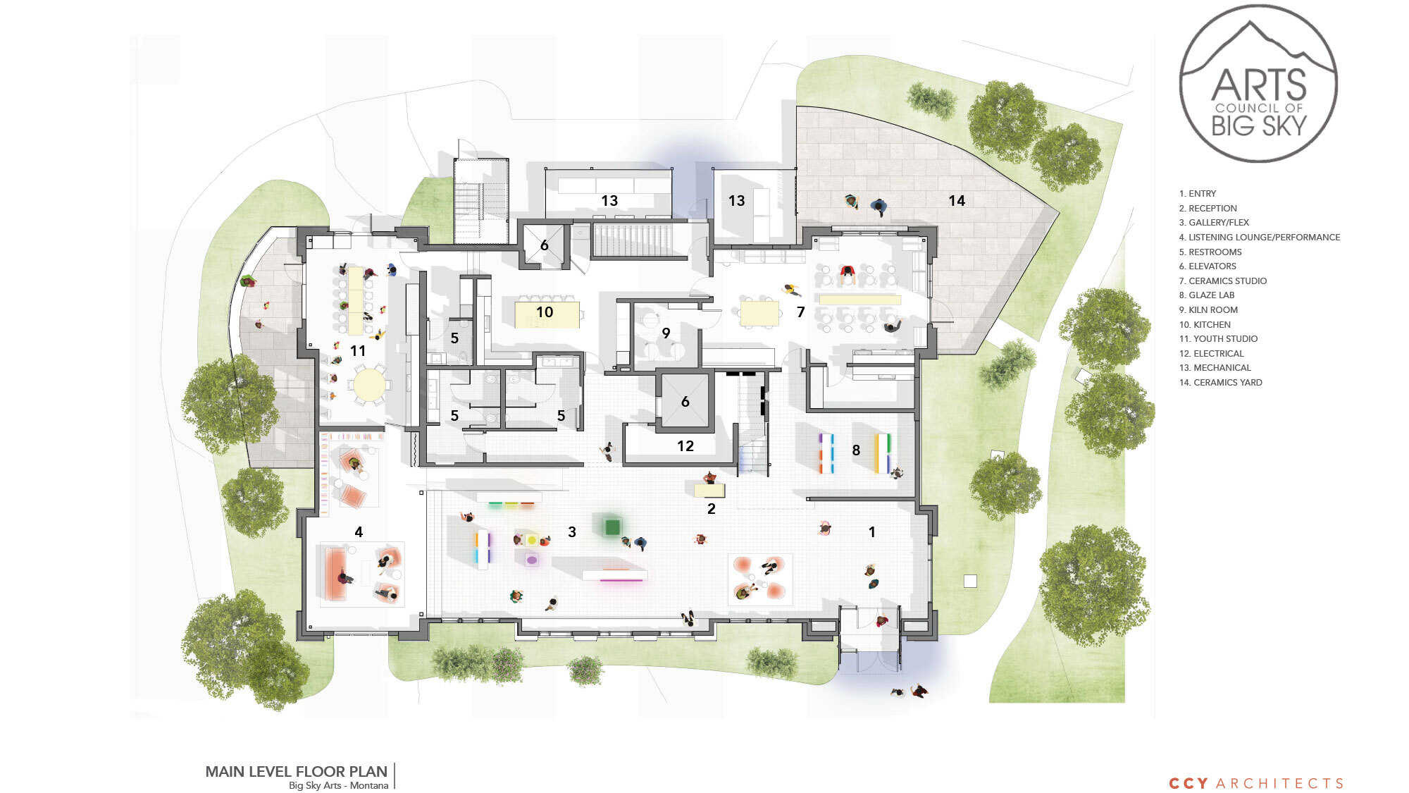 Big Sky Center For The Arts Flor Plan Main Level 9 25 26