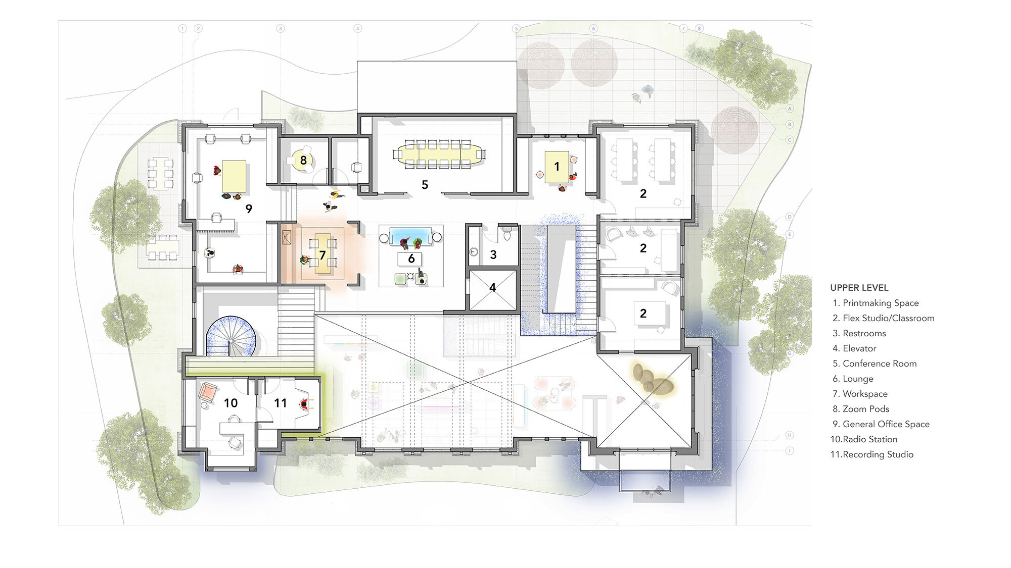 CCY Architects Upper Level Floor Plans for Big Sky Arts22